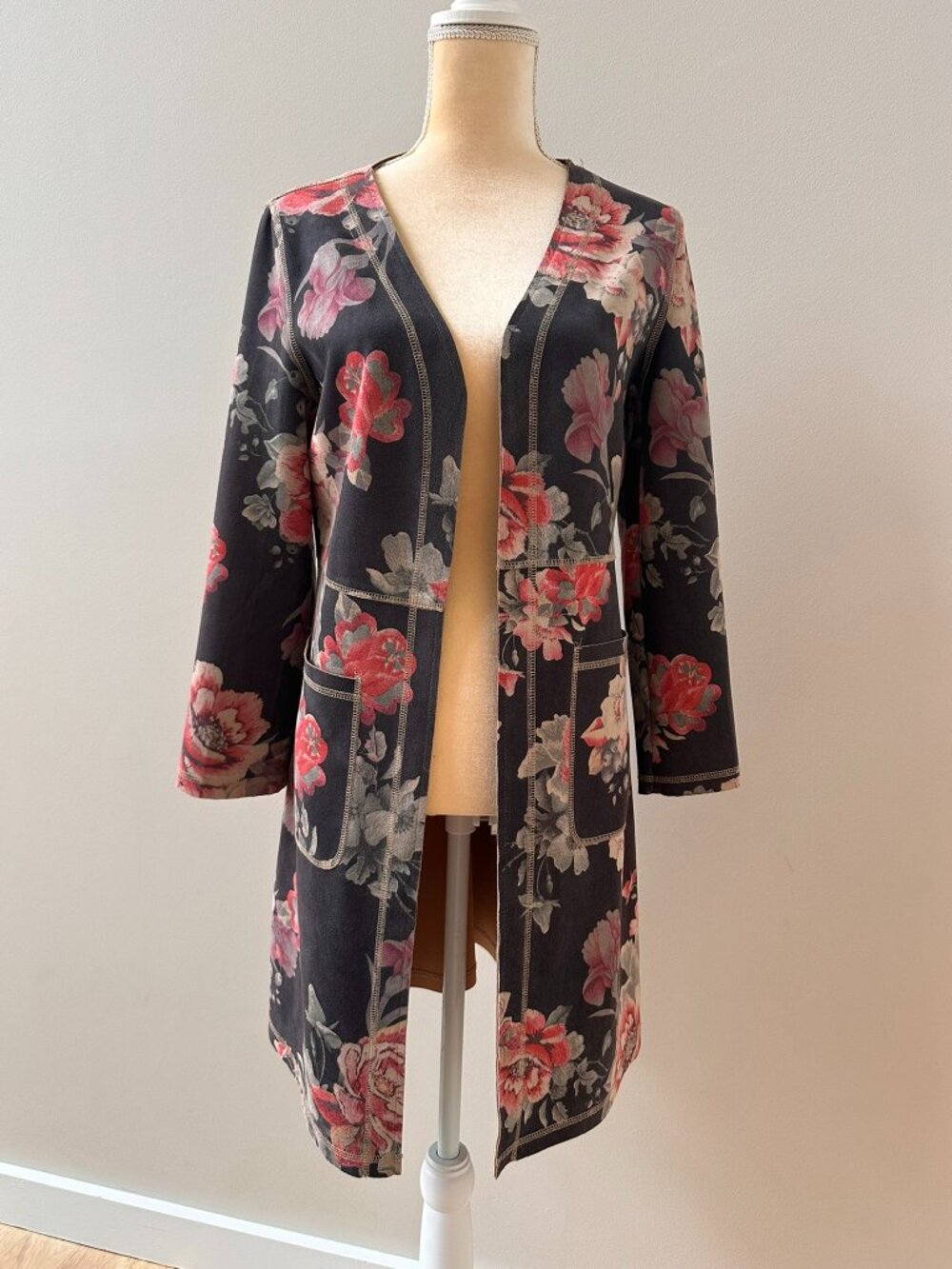 Anthropologie Floral Open Jacket – Size S
